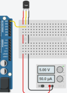 Circuito de conexión (tinkercad).